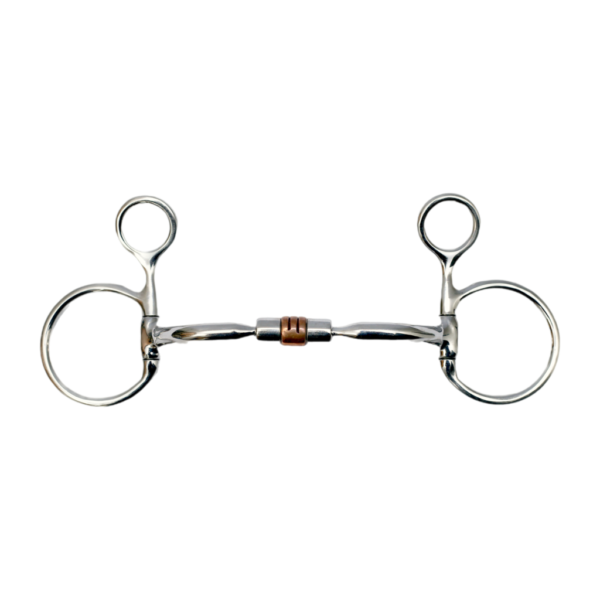 Baucher Barrel Snaffle Bit with Copper Rollers