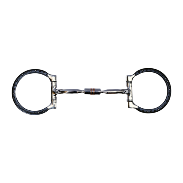 Western Dotted Iron Barrel Snaffle Bit